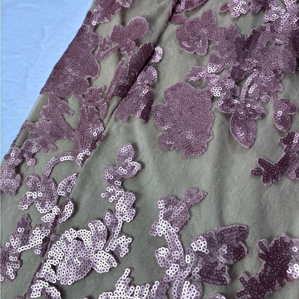 Va Va Voom Women’s Pink Sequin Above Knee Mini Dress High collar Zip back Size M - Picture 12 of 12